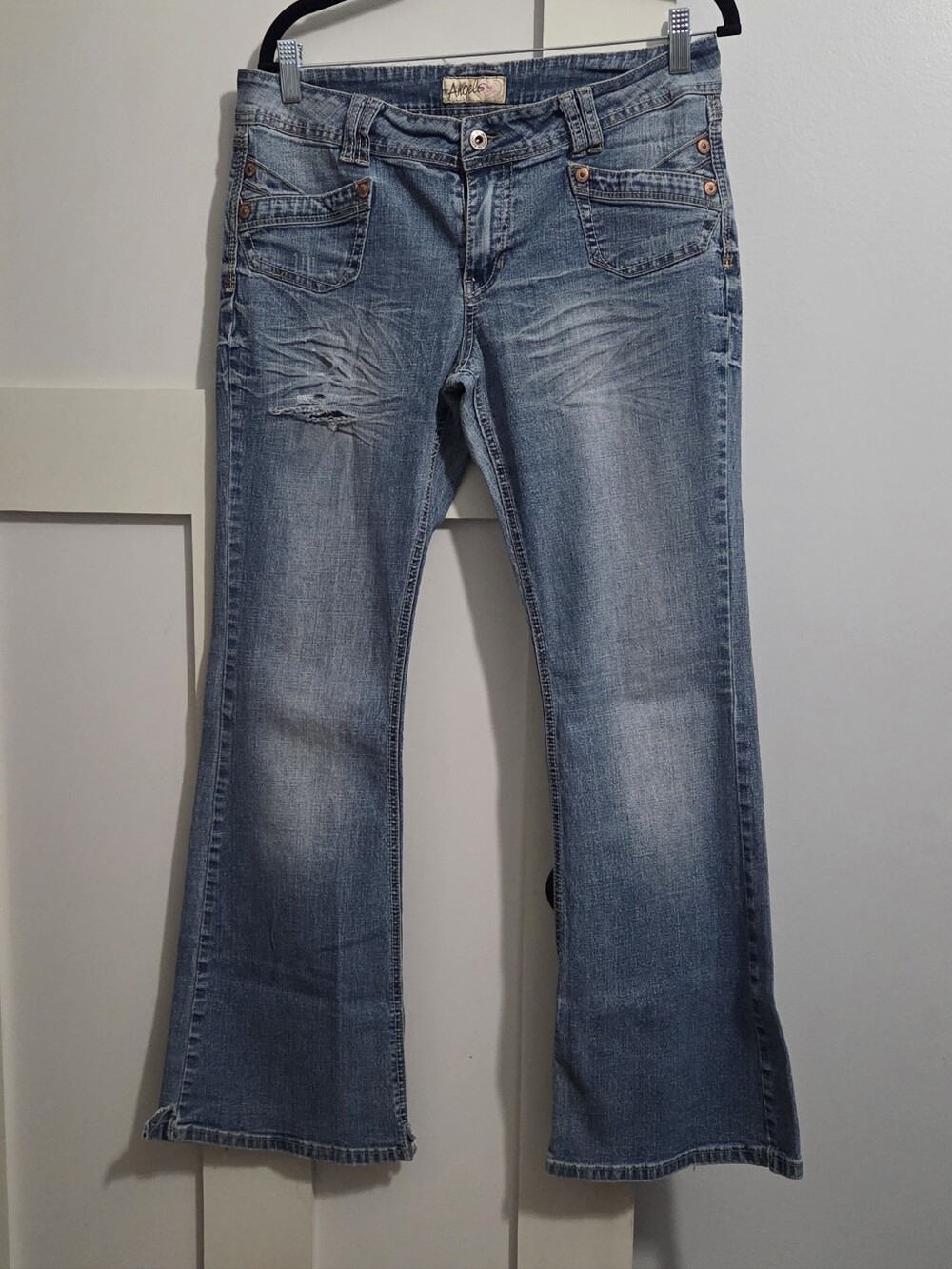 Vintage y2k - Angels -Light Wash Women's Flare Jeans